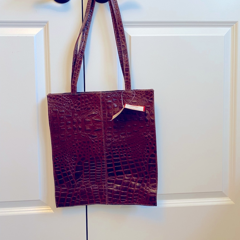 David King and Co leather tote